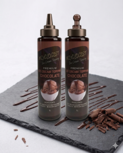 Chocolate ice cream topping