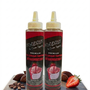 Strawberry ice cream topping
