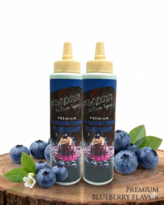 Blueberry ice cream topping