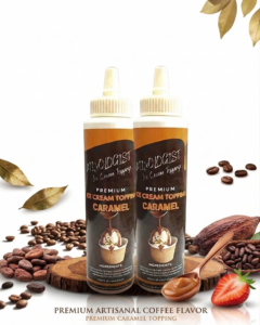 Caramel ice cream topping