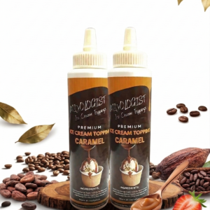 Caramel ice cream topping